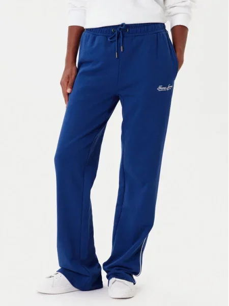 Guess Jeans Spodnie dresowe niebieski