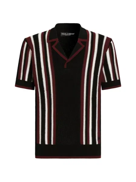 Tricou Dolce & Gabbana cu decolteu în V negru