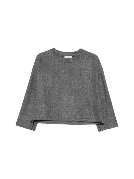 Lniany sweter Antonelli Firenze szary