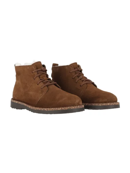 Botki Birkenstock wełniane brązowe