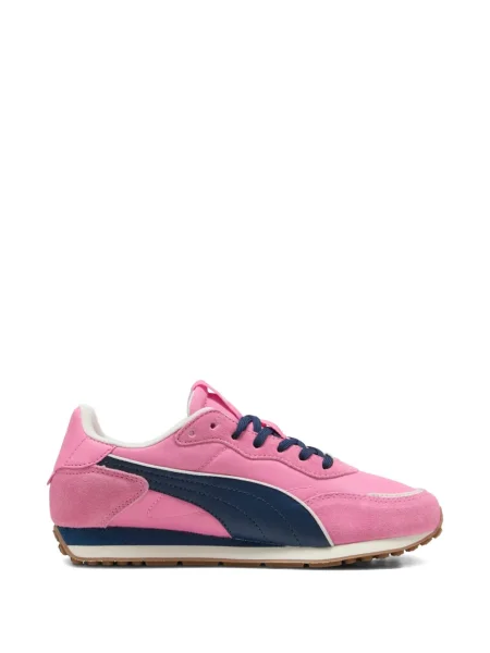 Маратонки Puma Suede с връзки с дантела розово