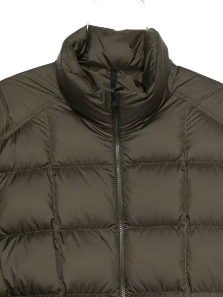 Geacă cu puf Moncler cu glugă verde