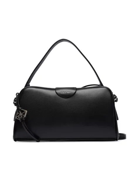 Calvin Klein Τσάντα Emblem Trio Top Handle Camera Ba μαύρο