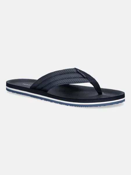 Japonke Tommy Hilfiger COMFORT PADDED PERF BEACH SANDAL mornarsko modra