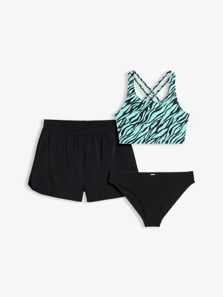 Bikini + szorty komplet czarne