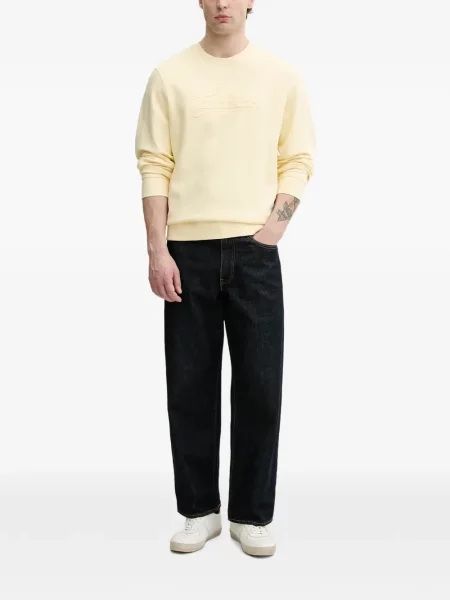 Hanorac Guess cu broderie galben