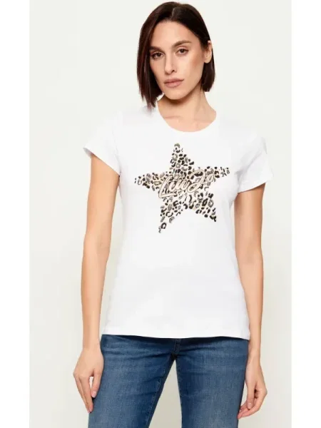 Liu Jo Tricou maro cappuccino / negru alb