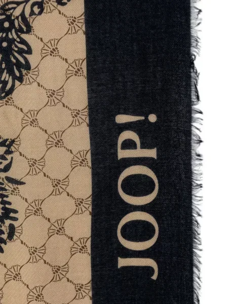 Fular Joop! cu franjuri cu model floral