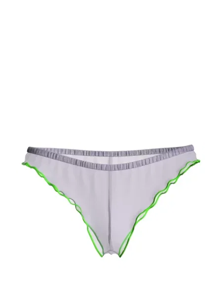 Chiloți tanga Maison Close cu volane violet