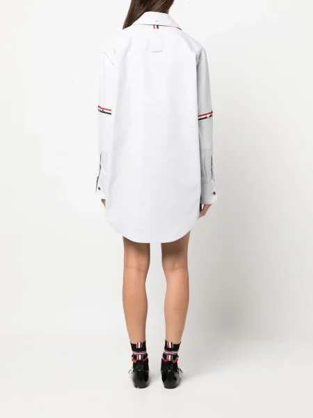 Cămașă Thom Browne cu dungi gri