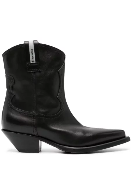 Botine Premiata din piele cowboy negru