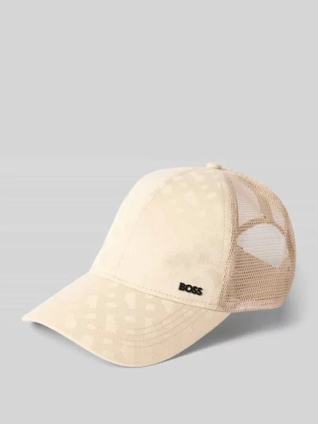 Czapka z daszkiem ze wstawką z siateczki model ZED-TRUCKER-M' Boss beżowa