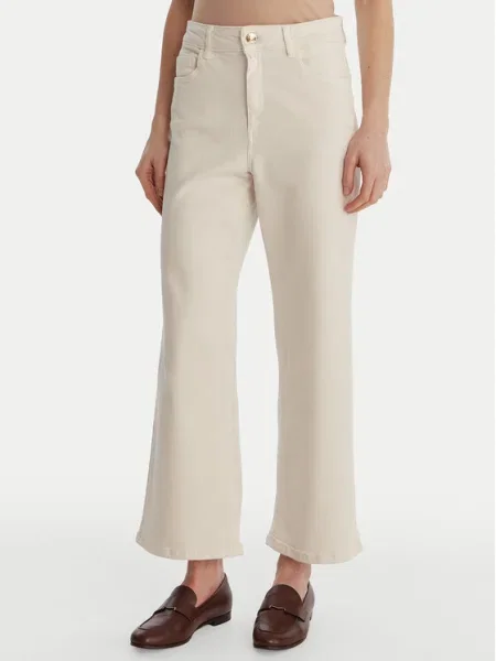 Marella Pantaloni din Hobby Écru Straight Fit