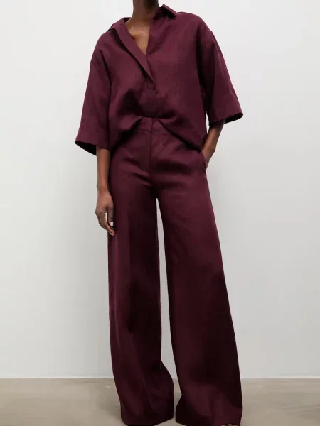Answear.LAB pantaloni pentru femei din in