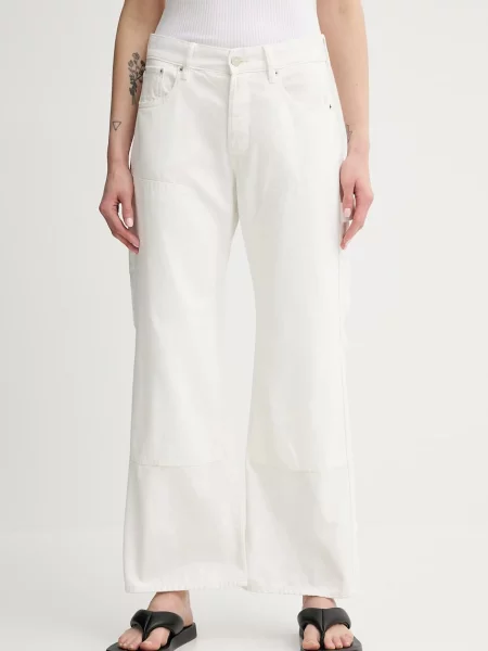 G-Star Raw jeansy high waist białe