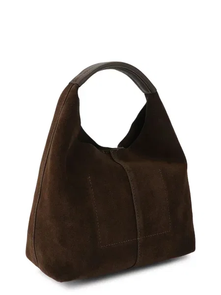 Torebka hobo Kurt Geiger zamszowa brązowa