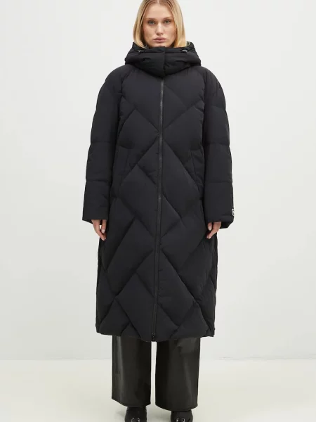 Kenzo geacă de puf Long Down Jacket femei de iarnă negru