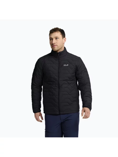 Geacă izolată pentru bărbați Jack Wolfskin Flextrek Ins black negru