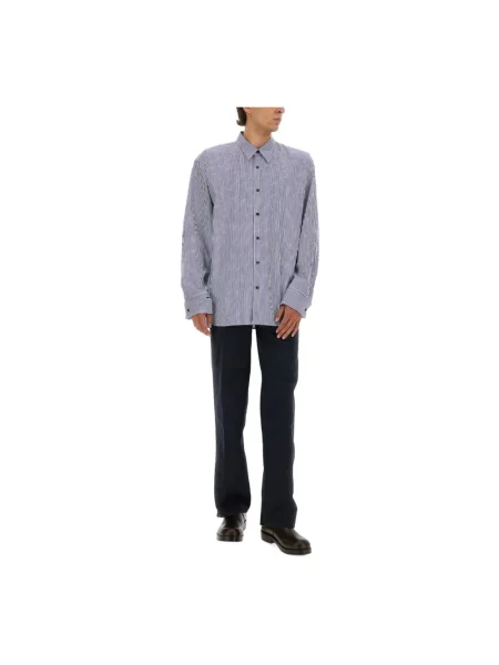 Spodnie Dries Van Noten niebieskie
