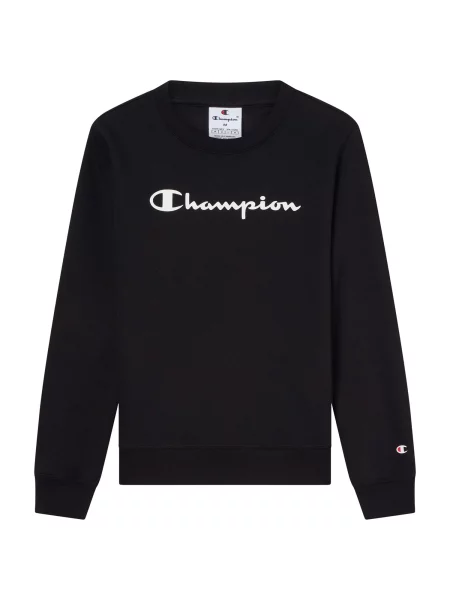 Champion Sweater majica crna bijela