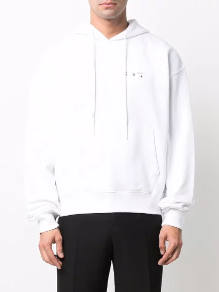 Majica s kapuljačom Off-white bijela