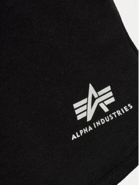 Alpha Industries Športne kratke hlače Basic črna
