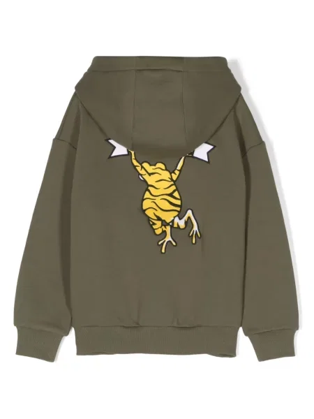 Bluza z kapturem dziecięca Kenzo zielona