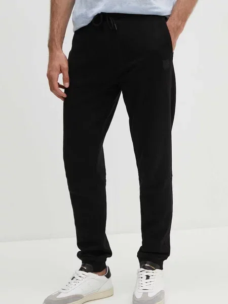 Bombažen spodnji del trenirke Boss Orange črna