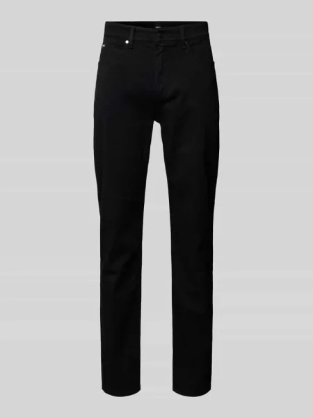 Jeansy o kroju regular fit z 5 model ‘Re.Maine’ Boss czarne