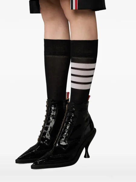 Botine Thom Browne din piele negru