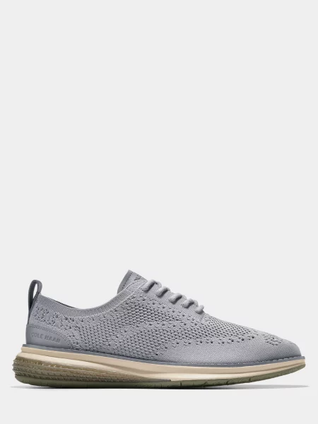 Оксфорди Cole Haan комбінований верх сірий
