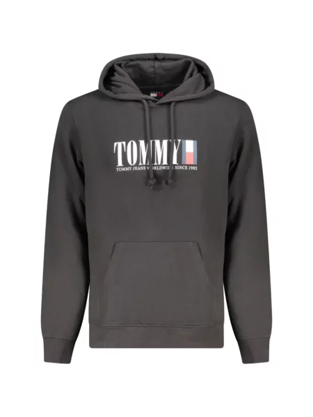 Hanorac cu glugă Tommy Hilfiger cu imagine gri