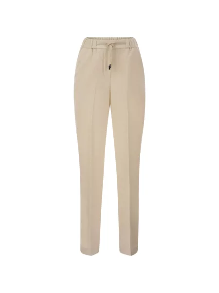 Pantaloni Peserico conici cu cordon