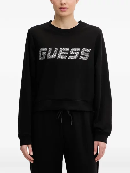 Stras decupat hanorac Guess negru