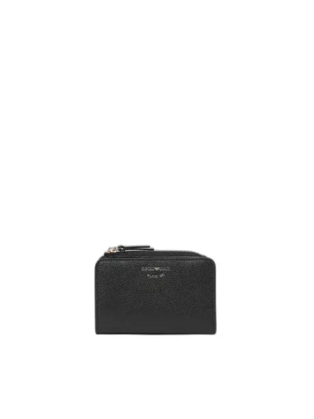 Portfel Emporio Armani skórzany czarny