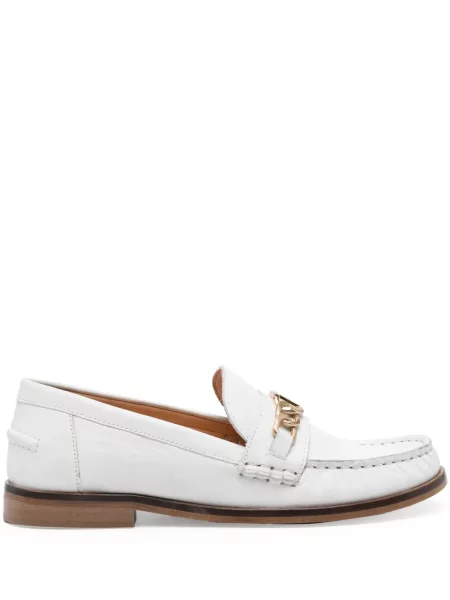 Colier Twinset din piele alb