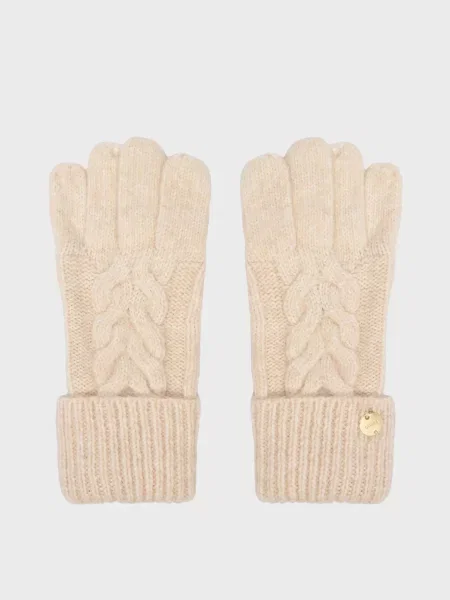 Перчатки Guess бежевые