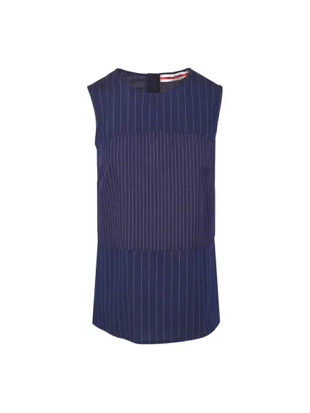 Top Ottodame w paski niebieski