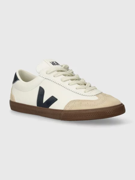 Sneakerși Veja Volley din piele alb