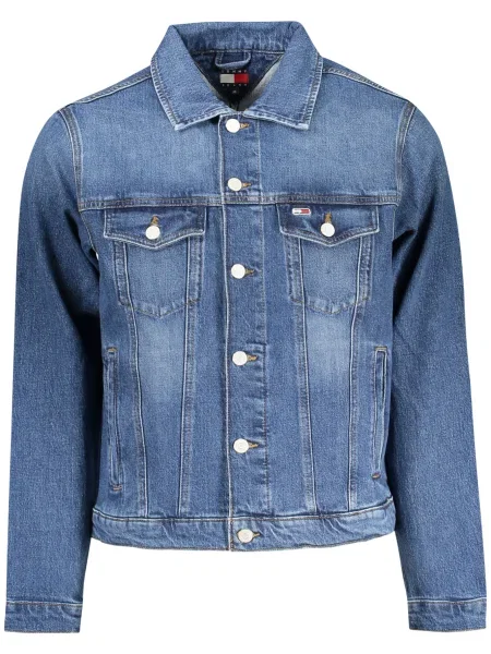 Дънково яке Tommy Jeans преходен модел синьо
