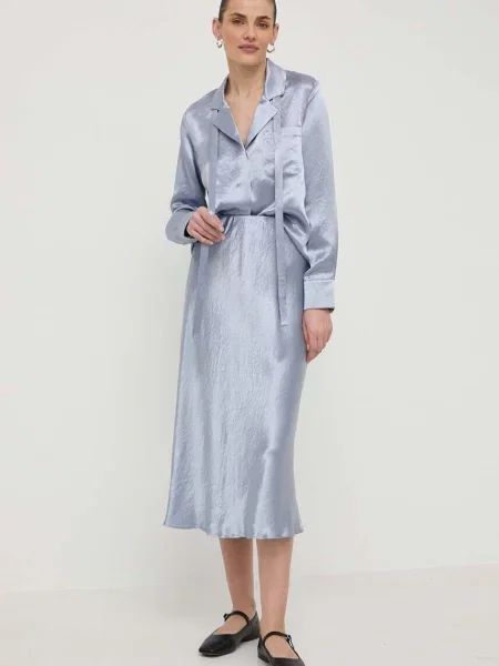 Max Mara Leisure koszula regular z kołnierzykiem klasycznym niebieski