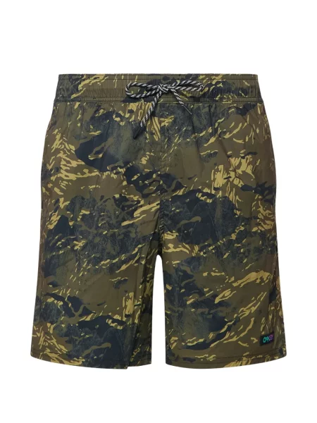Slip de baie Oakley cu imagine verde