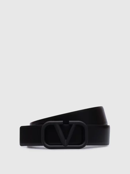 Шкіряний з логотипом VLogo Signature Valentino чорний