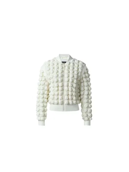 Lniany kurtka bomber Mackage beżowy