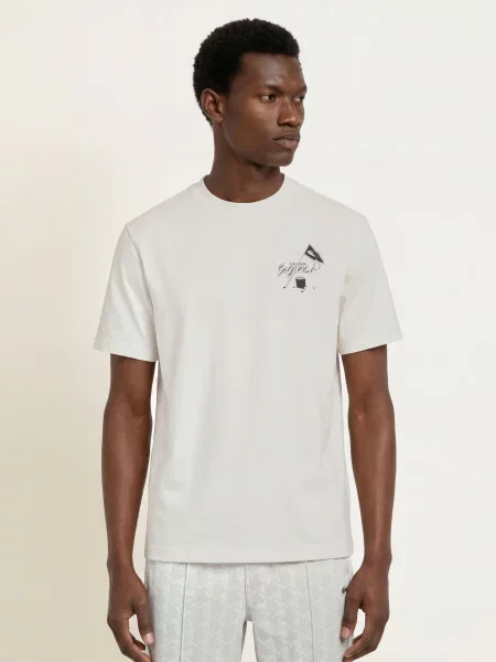 Lacoste Tričko / černá bílá