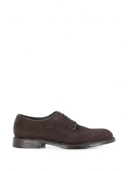 Pantofi derby Green George din piele de căprioară verde