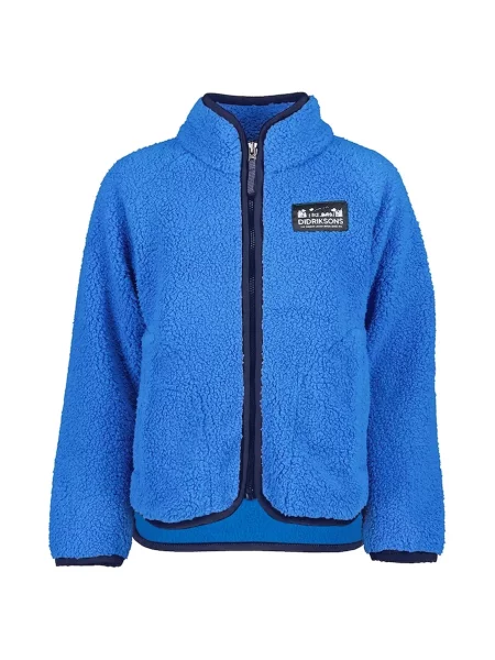 Didriksons Dětská fleecová mikina GIBBS KIDS FULLZIP modrá