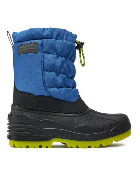 Śniegowce juniorskie CMP Hanki Snowboots river/limegreen niebieskie