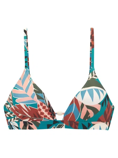 BUFFALO Sutien costum de baie albastru aqua / portocaliu piersică / roşu închis / murdar alb