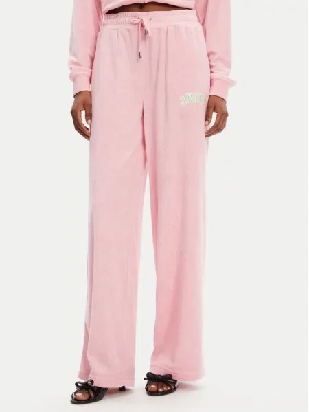 Широкие спортивные штаны Juicy Couture розовые